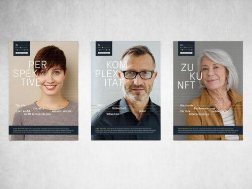 Corporate Design Refresh und Kampagnengestaltung für Decadia – Roll-up, Editorial Design und visuelle Markenkommunikation